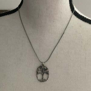 Elegant Silver Tree of Life Necklace